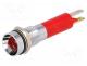 19050353 - Indicator  LED, recessed, red, 24VDC, Ø8mm, IP67, metal,plastic