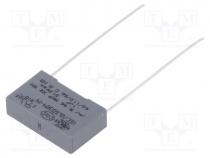   - Capacitor  polypropylene, X2, R46 310V, 100nF, 18x5x11mm, THT, 20%