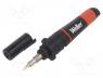 Soldering iron  gas, 25....75W, 1300C, Tip temp  454C, Shape  flat