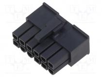MX-46992-1210 - Connector  wire-wire/PCB, plug, female, Mini-Fit Jr, 4.2mm, PIN  12