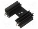Heatsink  extruded, grilled, black, L  25.4mm, W  35mm, H  12.7mm