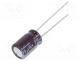 UPV1C221MGD - Capacitor  electrolytic, low ESR, THT, 220uF, 16VDC, Ø8x11.5mm