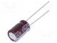 UPV0J271MGD - Capacitor  electrolytic, low ESR, THT, 270uF, 6.3VDC, Ø8x11.5mm