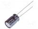 UPV0J391MGD - Capacitor  electrolytic, low ESR, THT, 390uF, 6.3VDC, Ø8x11.5mm