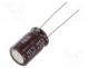 UPW1H221MPD1TD - Capacitor  electrolytic, low ESR, THT, 220uF, 50VDC, Ø10x16mm, 20%