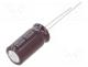 UPW1J221MPD1TD - Capacitor  electrolytic, low ESR, THT, 220uF, 63VDC, Ø10x20mm, 20%