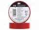 Tape  electrical insulating, W  19mm, L  20m, Thk  0.127mm, red, 150%