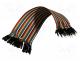 Connection cable, mix colours, 40pcs, 170mm, ribbon