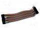 Connection cable, mix colours, 40pcs, 170mm, ribbon
