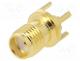 Connector  SMA, socket, female, straight, 50, THT, on PCBs, PTFE