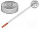 Wire, LiY, stranded, Cu, 0.25mm2, PVC, white, 100V, 50m, Class  5