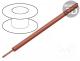 Wire, LiY, stranded, Cu, 0.14mm2, PVC, red, 60V, 100m, 1x0.14mm2