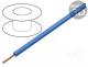 Wire, LiY, stranded, Cu, 0.14mm2, PVC, blue, 60V, 100m, 1x0.14mm2