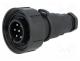 Connector  circular, plug, male, PIN  7, 5A, 250V, IP68, UL94V-0