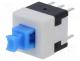 Switch  push-button, Pos  2, DPST, 0.1A/30VDC, ON-(ON), PCB,THT