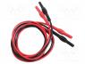 PP-PTL903-2 - Test lead, Urated  1kVAC, Urated  1kVDC, Inom  10A, black,red, 2pcs.