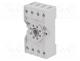 PZ8 - Socket, PIN  8, 10A, 250VAC, on panel,for DIN rail mounting, octal