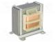 Transformer  mains, 4VA, 230VAC, 12V, 12V, 150mA, 150mA, screw type