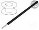 3050/1-BK001 - Wire, HookUp Wire, 24AWG, wire, Cu, PVC, black, 300V, 305m, 1000ft