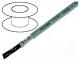 Wire, F-CY-OZ, 2x0.5mm2, shielded,tinned copper braid, PVC, grey