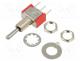 Switch  toggle, Pos  3, SP3T, (ON)-OFF-(ON), 2A/250VAC, 5A/28VDC