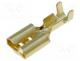 Terminal  flat, female, W  6.3mm, gold-plated, 1÷2.5mm2