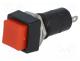 Switch  push-button, Pos  2, SPST-NO, 3A/125VAC, OFF-(ON), Ø12mm
