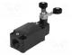 Limit switch, lever R 40mm, plastic roller Ø20mm, double, 10A