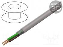 Wire, UNITRONIC® LiHCH, 3x0.5mm2, shielded,tinned copper braid