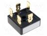 Bridge rectifier  three-phase, Urmax  800V, If  25A, Ifsm  360A, THT