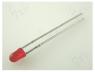LED, red, 3mm, 0.8÷5mcd, 60, Front  convex, 1.75÷2.5VDC
