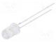 OSM5DK5A31A-5V - LED, white warm, 5mm, 2180÷3000mcd, 30, Front  convex, 5VDC