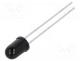 IR transmitter, 5mm, 950nm, black, 550mW, 10, 1.6÷1.9VDC, THT