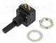 Potentiometer  shaft, 10k, 200mW, THT, 6mm, plastic, carbon, PC-16