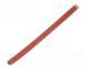 SCS4KV-3.5-RB-10 - Insulating tube, fiberglass, brick red, -60÷250C, Øint  3.5mm