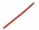 Insulating tube, fiberglass, brick red, -60÷250C, Øint  2.5mm