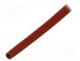 SCS4KV-4.0-RB-10 - Insulating tube, fiberglass, brick red, -60÷250C, Øint  4mm
