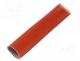 Insulating tube, fiberglass, brick red, -60÷250C, Øint  18mm