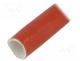 Insulating tube, fiberglass, brick red, -60÷250C, Øint  25mm