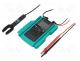 Digital multimeter, LCD, VDC  600mV,6V,60V,600V, VAC  6V,60V,600V