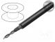 Wire  microphone cable, 2x0.35mm2, black, tinned,OFC, -15÷70C