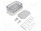 Enclosure  for computer, light grey, X  101.6mm, Y  151.4mm, Z  60mm