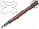Wire, SiHF-C-Si, 3G1.5mm2, Cu, stranded, silicone, brown-red