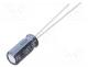 Capacitor  electrolytic, low ESR, THT, 10uF, 50VDC, Ø5x11mm, 20%