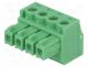 Terminal Blocks - Connector  pluggable terminal block, plug, female, 8A, 160V, green