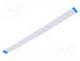FFC tape, Cores  30, Tape ph  0.5mm, L  203mm, 500mA, 60V, FFC5-TIN