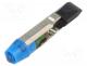 LED lamp, blue, T5,5, 24VDC, 24VAC, plastic, 3mm, -20÷60C