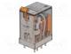 Relay  electromagnetic, DPDT, Ucoil  230VAC, Icontacts max  20A
