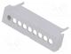 Terminals cover, grey, Holes no  9, 5.08mm