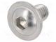 Screw, with flange, M6x10, 1, Head  button, hex key, HEX 4mm